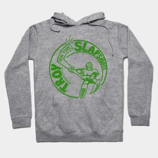 Defunct Troy Slapshots New York Hockey Team Hoodie